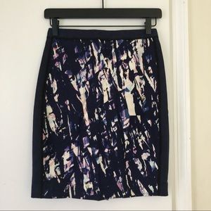 Club Monaco Abstract Print Skirt